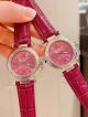 Knockoff Ladies Cartier Pasha Watch Fuchsia Dial Fuchsia Leather Strap (4)_th.jpg